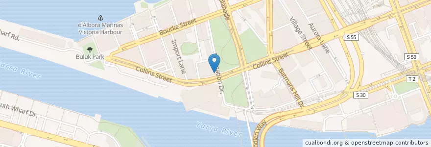 Mapa de ubicacion de Street Kitchen Co. en Australië, Victoria, City Of Melbourne.