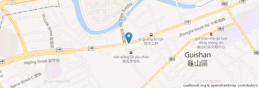 Mapa de ubicacion de 饗厚牛排 龜山店 en Taiwan, 桃園市, 龜山區.