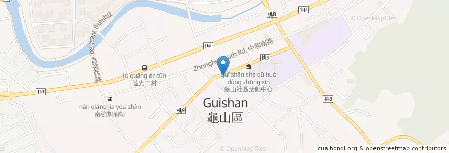 Mapa de ubicacion de 育康連鎖藥局 - 龜山中興店 en Taïwan, Taoyuan, 龜山區.