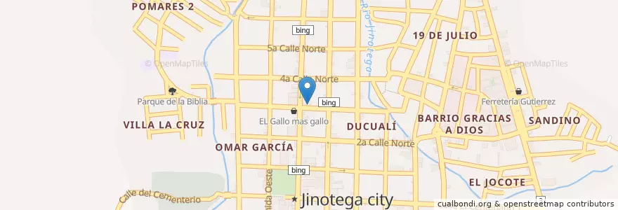 Mapa de ubicacion de Banco AVANZ en Nicaragua, Jinotega, Jinotega (Municipio).