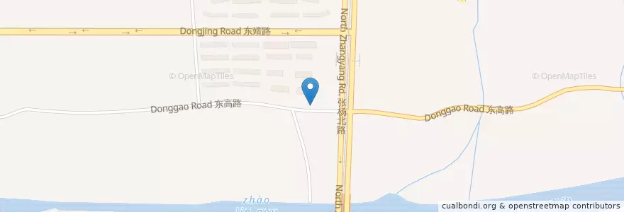 Mapa de ubicacion de 东高路张杨北路 en 中国, 上海市, 浦東新区.