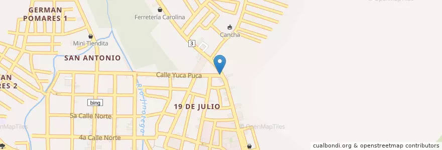 Mapa de ubicacion de Ceviche y Vicha en Никарагуа, Jinotega, Jinotega (Municipio).