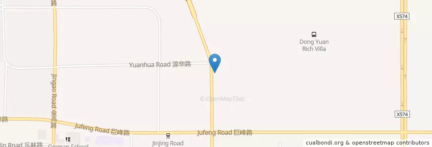 Mapa de ubicacion de 金京路巨峰路 en Cina, Shanghai, Pudong.