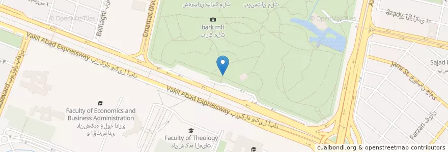 Mapa de ubicacion de دستشوي en Irán, Jorasán Razaví, شهرستان مشهد, مشهد, بخش مرکزی شهرستان مشهد.