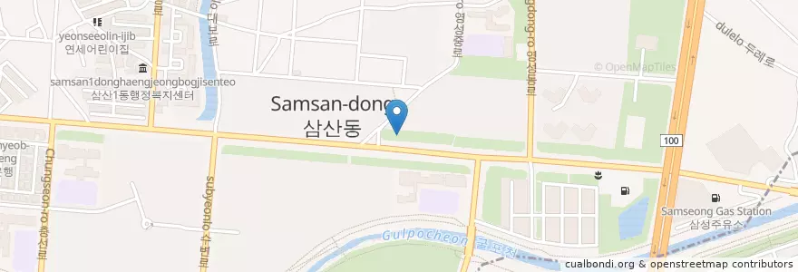 Mapa de ubicacion de 삼산동 en Corée Du Sud, Inchon, 부평구, 삼산동.
