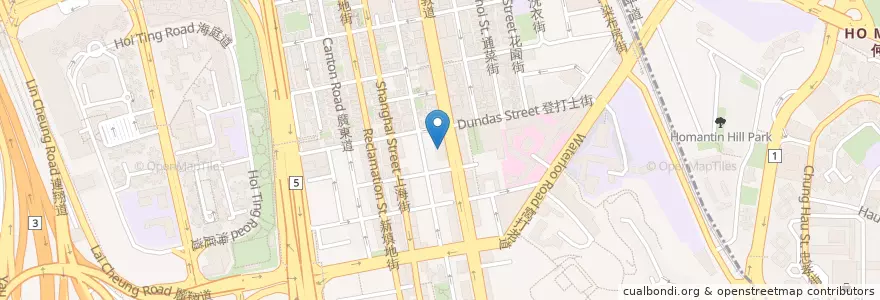 Mapa de ubicacion de Beacon Education Centre (Mongkok) en 中国, 广东省, 香港 Hong Kong, 九龍 Kowloon, 新界 New Territories, 油尖旺區 Yau Tsim Mong District.