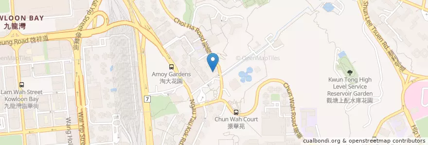 Mapa de ubicacion de Beacon College (Kowloon Bay (Amoy Plaza Phase 4))  遵理學校（九龍灣（淘大商場四期）分校） en China, Cantão, Hong Kong, Kowloon, Novos Territórios, 觀塘區 Kwun Tong District.