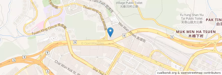 Mapa de ubicacion de Beacon College (Tsuen Wan (D Park)) en China, Guangdong, Hong Kong, New Territories, Tsuen Wan District.
