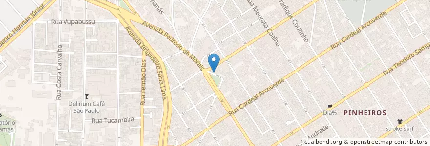 Mapa de ubicacion de Gardênia Restô en Brezilya, Güneydoğu Bölgesi, Сан Паулу, Região Geográfica Intermediária De São Paulo, Região Metropolitana De São Paulo, Região Imediata De São Paulo, Сан Паулу.