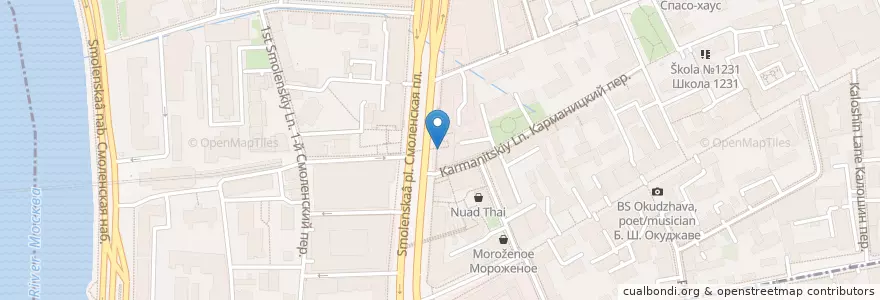 Mapa de ubicacion de Идола en Rusland, Centraal Federaal District, Moskou, Центральный Административный Округ, Район Арбат.
