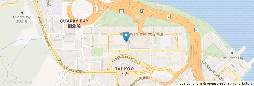 Mapa de ubicacion de 僑豐大藥房 en China, Cantão, Hong Kong, Ilha De Hong Kong, Novos Territórios, 東區 Eastern District.