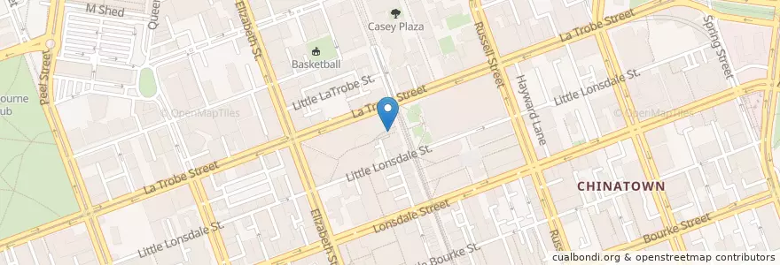 Mapa de ubicacion de Lord of the Fries en Australie, Victoria, City Of Melbourne.