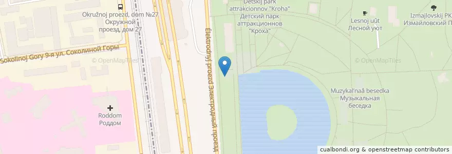Mapa de ubicacion de СтарДогс en Russia, Distretto Federale Centrale, Москва, Восточный Административный Округ, Район Соколиная Гора.