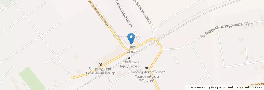 Mapa de ubicacion de Геобанк en 러시아, Центральный Федеральный Округ, Московская Область, Одинцовский Городской Округ.