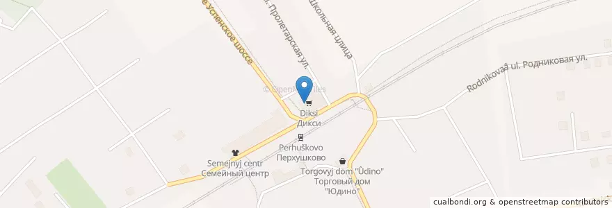 Mapa de ubicacion de Горздрав en 러시아, Центральный Федеральный Округ, Московская Область, Одинцовский Городской Округ.