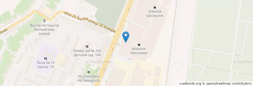Mapa de ubicacion de 33 пингвина en Rusya Federasyonu, Центральный Федеральный Округ, Voronej Oblastı, Городской Округ Воронеж.