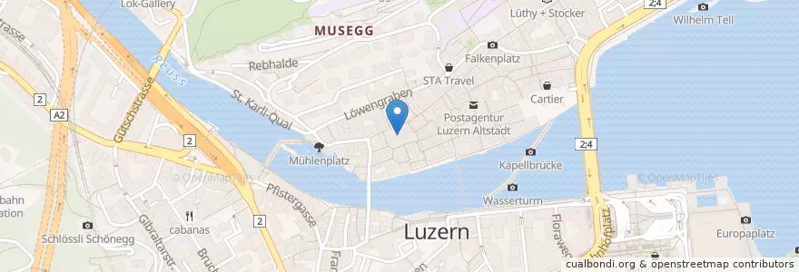 Mapa de ubicacion de bestsmile en Suiza, Lucerna, Lucerna.