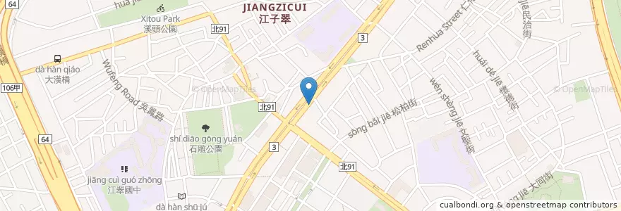 Mapa de ubicacion de 東野日本料理店 en تايوان, تايبيه الجديدة, 板橋區.