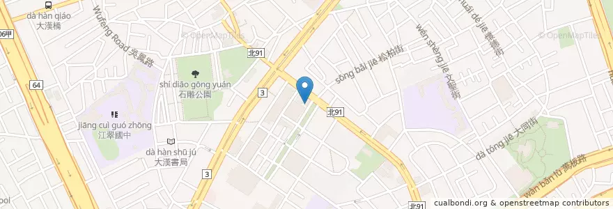 Mapa de ubicacion de 豐華小館 en Taiwán, Nuevo Taipéi, 板橋區.
