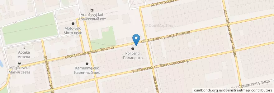 Mapa de ubicacion de Кафе-бар Пробка en Russie, District Fédéral Central, Oblast D'Ivanovo, Шуйский Район, Городской Округ Шуя.