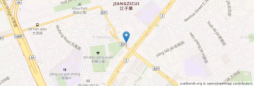 Mapa de ubicacion de 孫東寶平價牛排 en Taiwan, Neu-Taipeh, Banqiao.