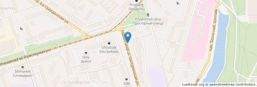 Mapa de ubicacion de Цветочный джем en 러시아, Центральный Федеральный Округ, Москва, Восточный Административный Округ.