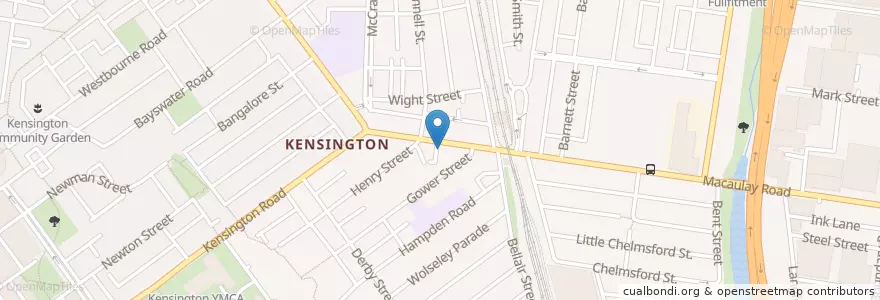Mapa de ubicacion de Rick's Place en オーストラリア, ビクトリア, City Of Melbourne.