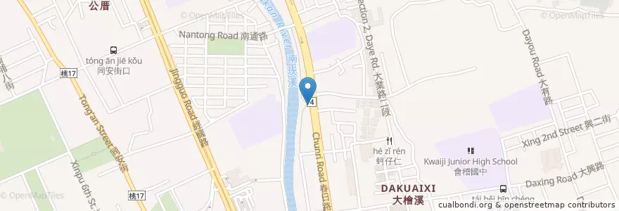 Mapa de ubicacion de 全新身心診所 en 臺灣, 桃園市, 桃園區.