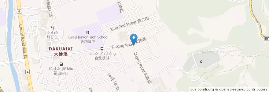 Mapa de ubicacion de 大有牙醫診所 en 臺灣, 桃園市, 桃園區.
