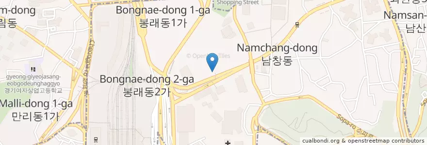 Mapa de ubicacion de Seoulista en 대한민국, 서울, 중구.