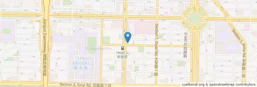 Mapa de ubicacion de 佳音診所 en 臺灣, 新北市, 臺北市, 大安區.
