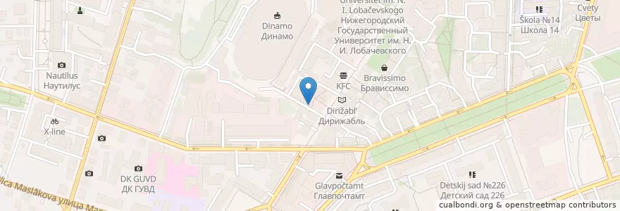 Mapa de ubicacion de Сёрф Кофе en ロシア, 沿ヴォルガ連邦管区, ニジニ・ノヴゴロド州, ニジニ・ノヴゴロド管区.