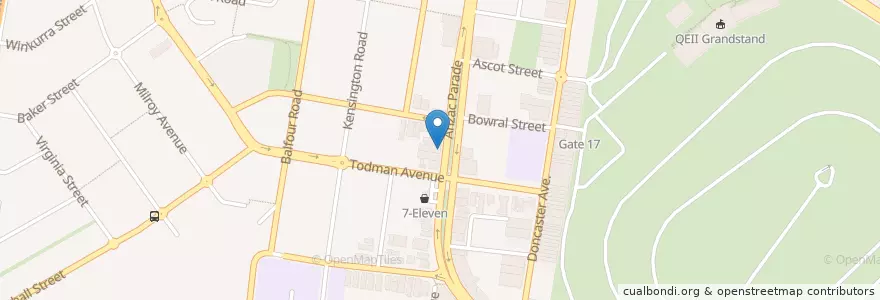 Mapa de ubicacion de Miracle Removable Dentures en オーストラリア, ニューサウスウェールズ, Sydney, Randwick City Council.