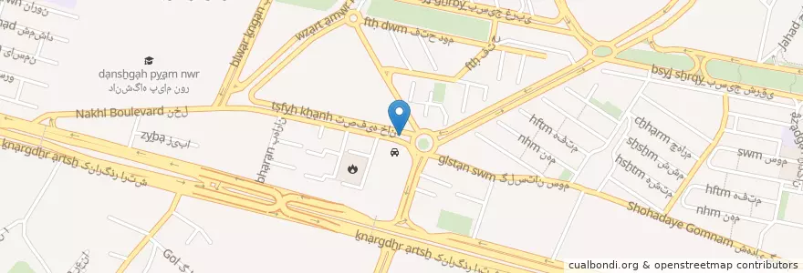 Mapa de ubicacion de ایستگاه تاکسی شهرک صدف en ایران, استان تهران, شهرستان شمیرانات, تهران, بخش رودبار قصران.