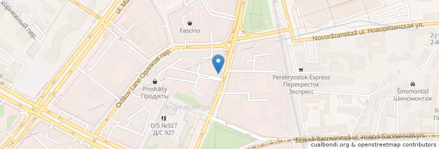 Mapa de ubicacion de Кофе с тобой en Russia, Distretto Federale Centrale, Москва, Центральный Административный Округ, Красносельский Район.