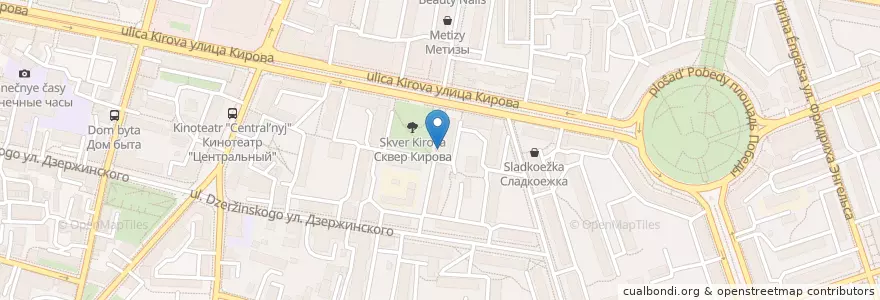 Mapa de ubicacion de Кофейня Surikat territory en 俄罗斯/俄羅斯, Центральный Федеральный Округ, 卡卢加州, Городской Округ Калуга.