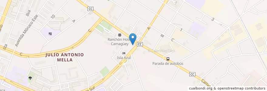 Mapa de ubicacion de Guarapera en Куба, Камагуэй, Camagüey, Ciudad De Camagüey.