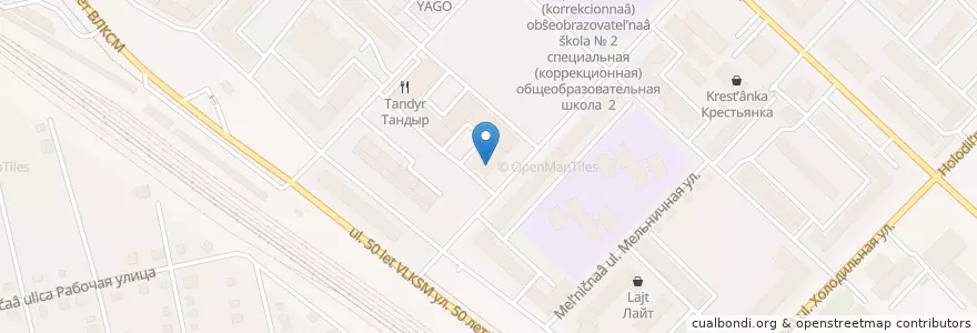 Mapa de ubicacion de Ветэкспресс en ロシア, ウラル連邦管区, チュメニ州, Городской Округ Тюмень.