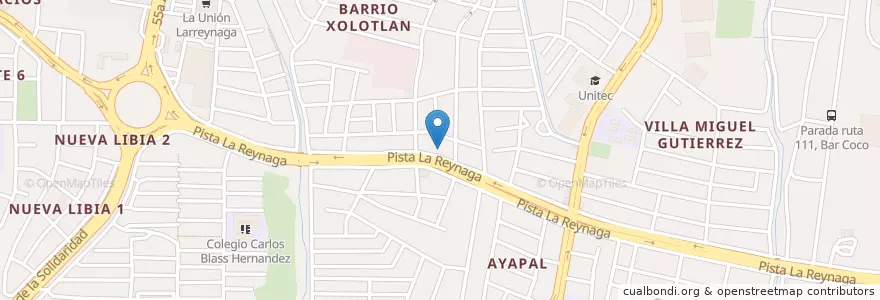Mapa de ubicacion de Pre-escolar Las Ardillitas en Nicaragua, Departamento De Managua, Managua (Municipio).