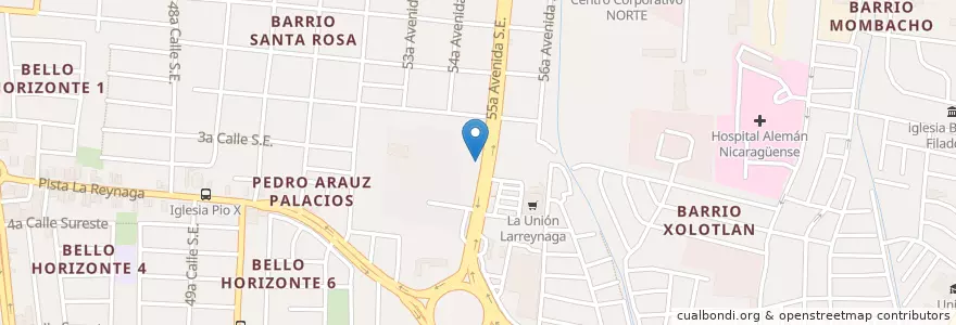 Mapa de ubicacion de Auto Lavado ServiCar en Никарагуа, Departamento De Managua, Managua (Municipio).