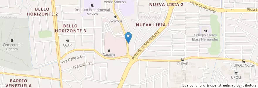 Mapa de ubicacion de Pizza Familiar en Никарагуа, Departamento De Managua, Managua (Municipio).