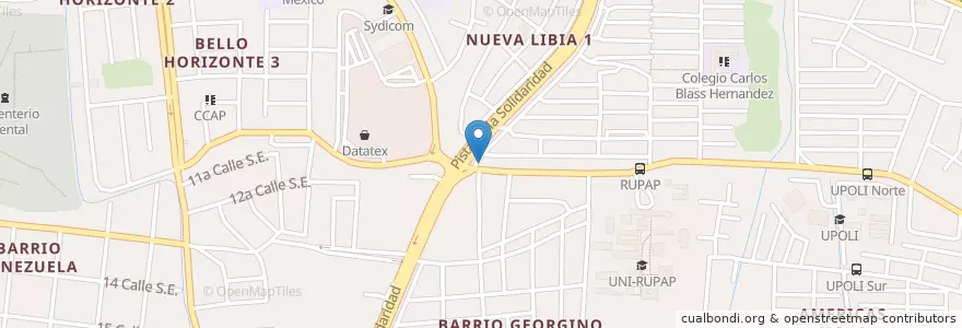 Mapa de ubicacion de Comedor Morales en Nicaragua, Departamento De Managua, Managua (Municipio).