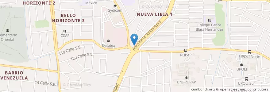 Mapa de ubicacion de Rapid Pizza en Nikaragua, Departamento De Managua, Managua (Municipio).