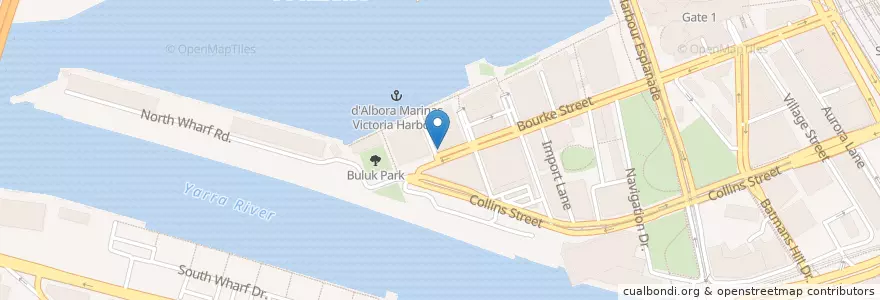 Mapa de ubicacion de Min The Cafe en Australië, Victoria, City Of Melbourne.