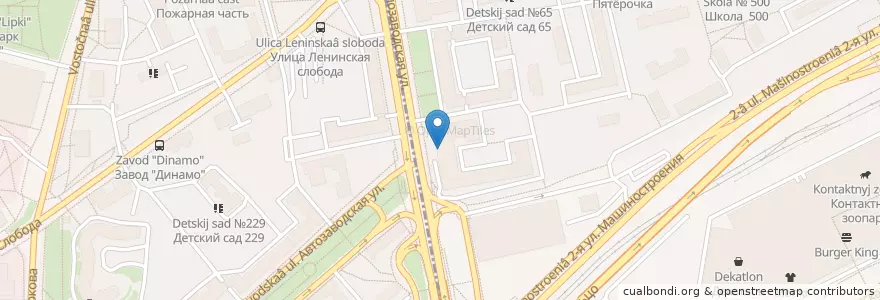 Mapa de ubicacion de ЦБС ЮВАО библиотека № 124 en روسيا, Центральный Федеральный Округ, Москва.
