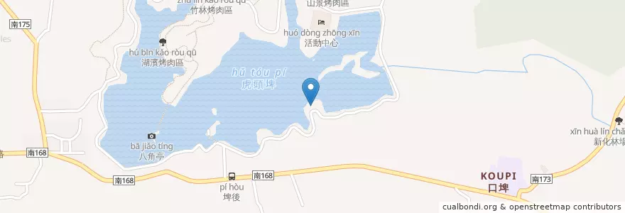 Mapa de ubicacion de 三粒亭 en Taiwán, 臺南市, 新化區.