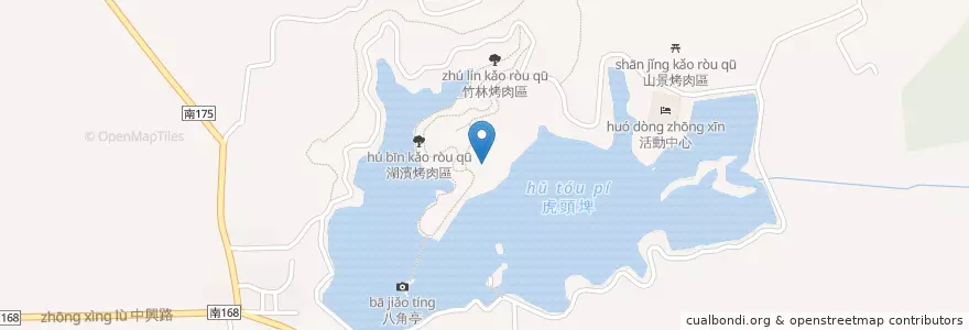 Mapa de ubicacion de 孤嶼螺痕 en 臺灣, 臺南市, 新化區.