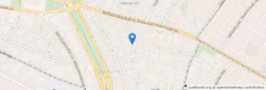 Mapa de ubicacion de Клиник Дент en Russia, Distretto Federale Centrale, Москва, Центральный Административный Округ.