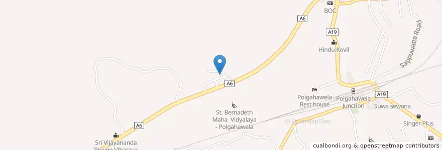 Mapa de ubicacion de Little Rose pre-school en スリランカ, 北西部州, クルネーガラ県.
