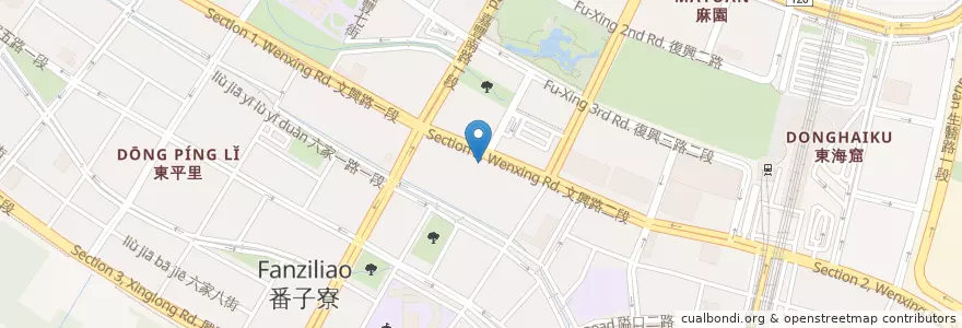 Mapa de ubicacion de 中國信託銀行 en Tayvan, 臺灣省, 新竹縣, 竹北市.